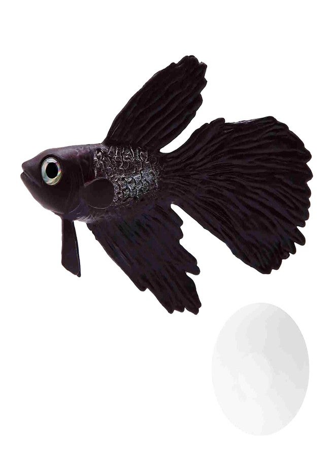 Kodrily Fake Fish for Aquarium, Silicone Betta Fish Fake, Artificial Fake Floating Fish Ornament, Lifelike Floating Pretend Prank Fish for Fish Tank Decoration (Brown Betta) - Image 1